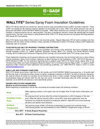 Thumbnail of document WALLTITE® Closed-cell Application Guidelines (English)