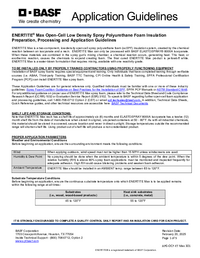 Thumbnail of document ENERTITE® Max Open-cell Application Guidelines (English)