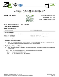 Thumbnail of document BASF Dr J Report HP+™ Wall E Series