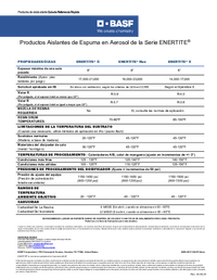 Thumbnail of document ENERTITE® Open-cell Series - Quick Reference Guide (Spanish)