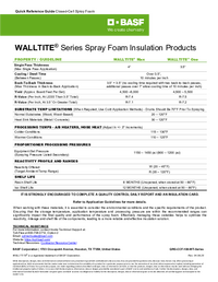 Thumbnail of document WALLTITE® Closed-Cell HFO SPF Quick Reference Guide (English)