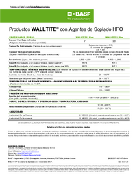 Thumbnail of document WALLTITE® Closed-Cell HFO SPF Quick Reference Guide (Spanish)