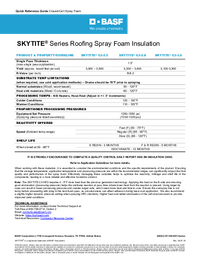 Thumbnail of document SKYTITE® Roofing System Quick Reference Guide (English)
