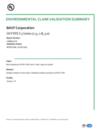 Thumbnail of document SKYTITE® C3 Series 2.5, 2.8, 3.0 Mold Resistance Certificate
