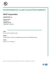 Thumbnail of document ENERTITE® G Bio Based Material Certificate