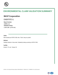 Thumbnail of document ENERTITE® G Mold Resistance Certificate