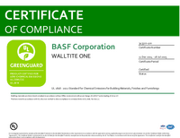 Thumbnail of document WALLTITE® One GREENGUARD Certificate