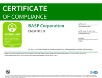 Thumbnail of document ENERTITE® X - GREENGUARD Gold Certificate