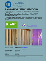 Thumbnail of document WALLTITE® Series Environmental Product Declaration (EPD)