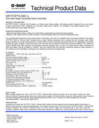 Thumbnail of document SKYTITE® S-5001 L Solvent Based Silicone Technical Data Sheet