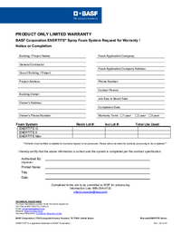 Thumbnail of document Product Only Limited Warranty Request Form - ENERTITE®
